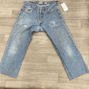 (M55) Levi's Redone Distressed Vintage Denim Pants OOAK* - Size 27